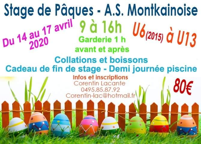 Stage de Pâques 2020