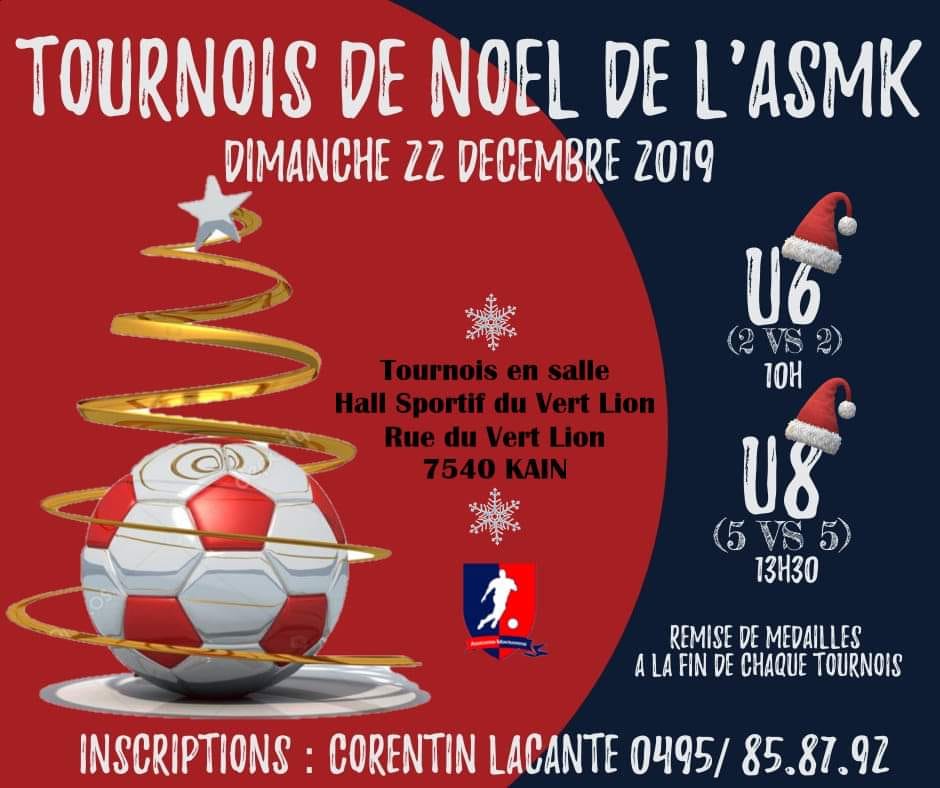 Affiche tournoi de Noël bon
