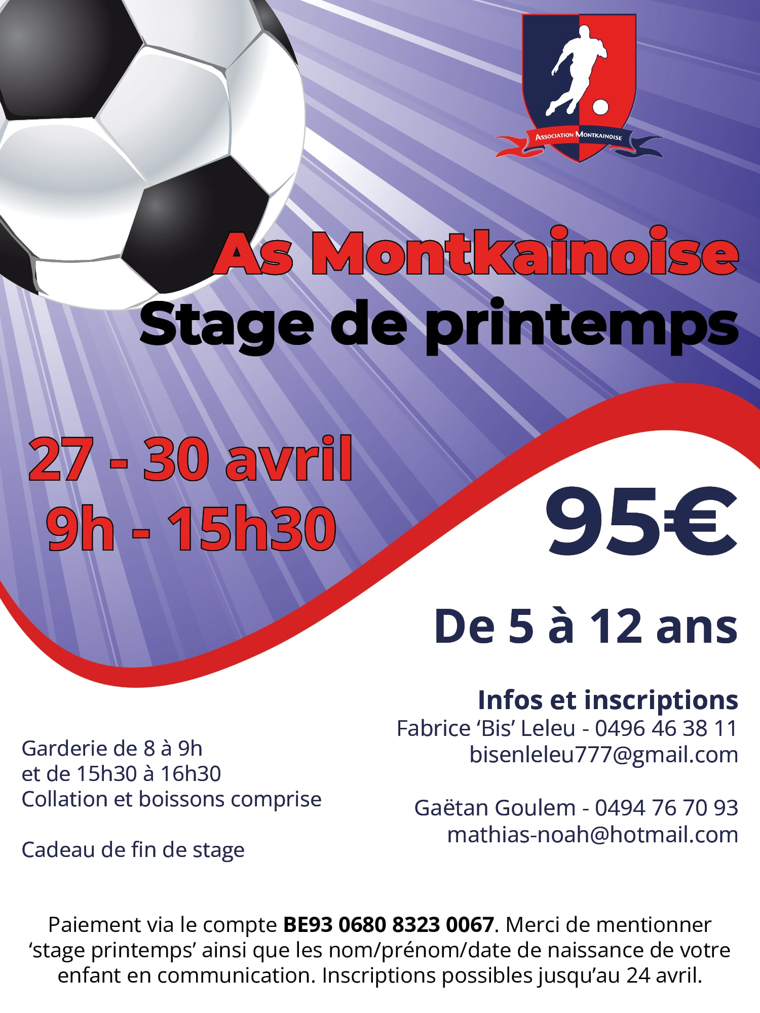 Stage primtemps 2026